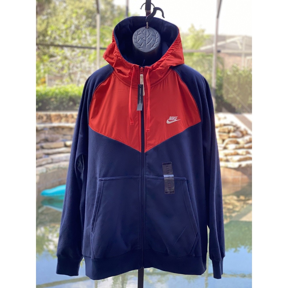 Nike Sportswear Polar Fleece FullZip Hoodie 929114-451 XXL NWT